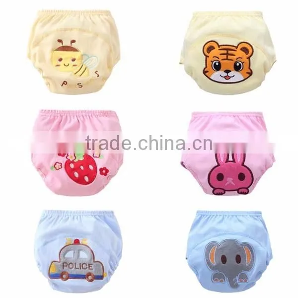 lovely elephant style 3 layers waterproof high quality baby cloth diaper