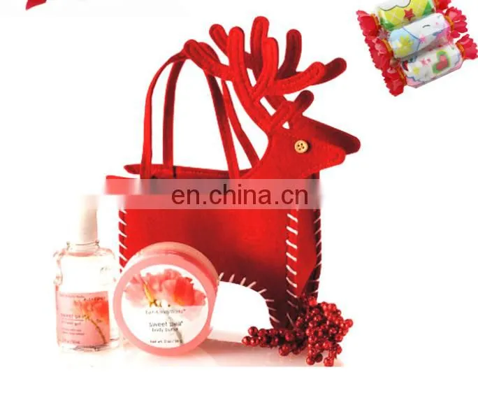 Deer christmas gift bags wedding christmas cosmetic packing bags supplies