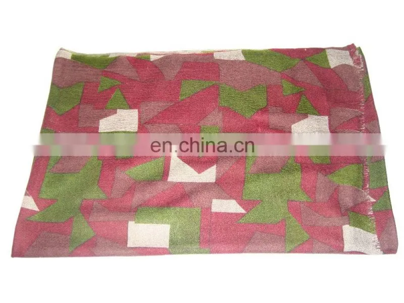 Cheap Wholesale Latest Design Printed Wool Pashmina shawls, stoles