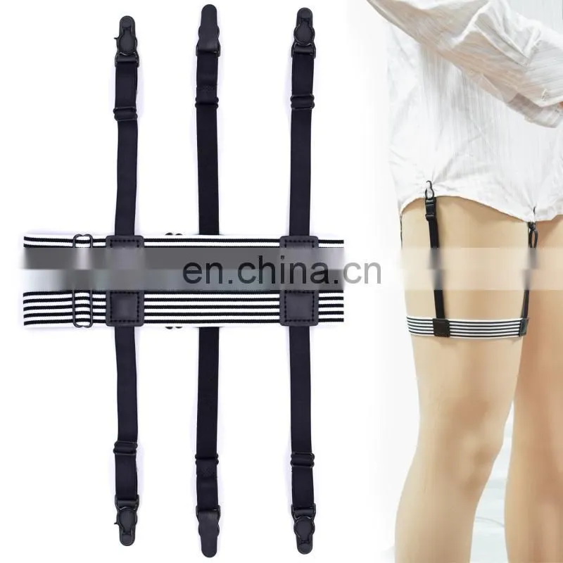 Wholesale mens new style shirt suspenders shirt stays holders