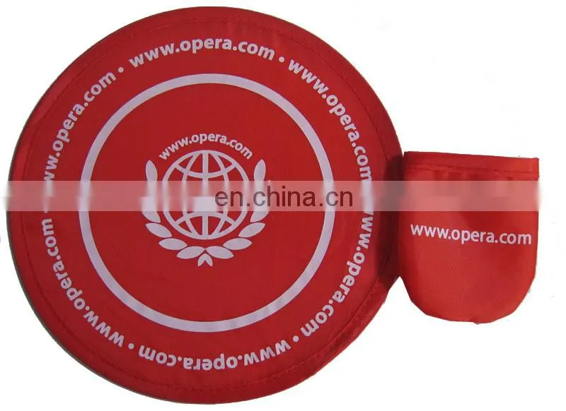 Logo Printing Foldable Frisbee With Pouch