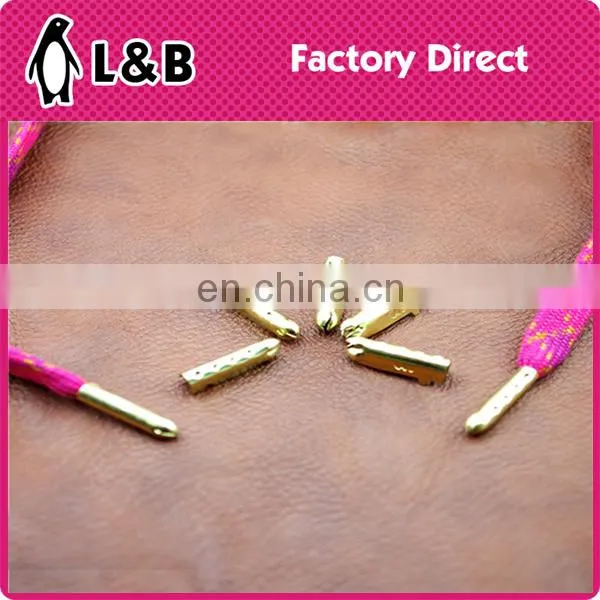 fashion 2015 silver color 4*20mm ends fastener metal gold clasp for cord ends