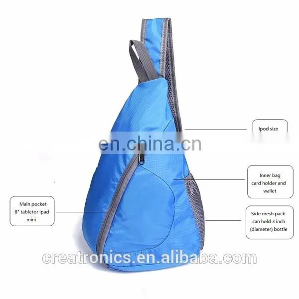 Unisex Sling Bag Hiking Backpack Sport Single Strap Sling Backpack With Front Pocket Travel Bag Small Cross Body Shoulder Bag