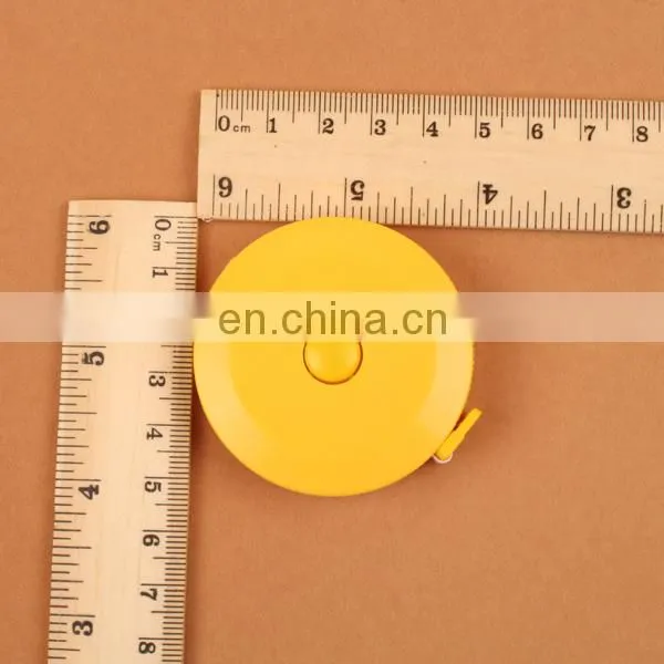 2016 most popular custom printed tape measure Mini Plastic Round Tape Ruler Measurements