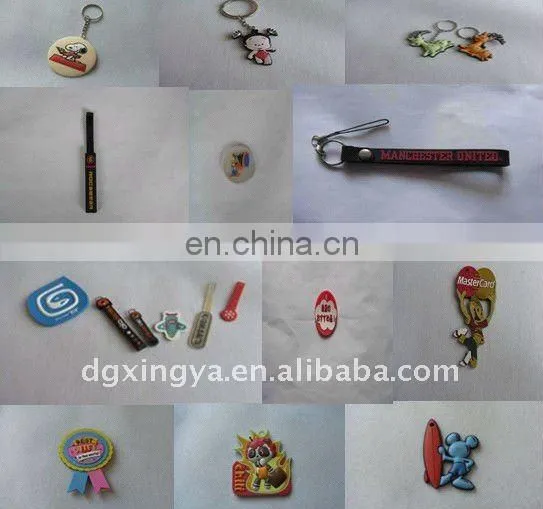 cheap custom soft pvc zipper pull for garment