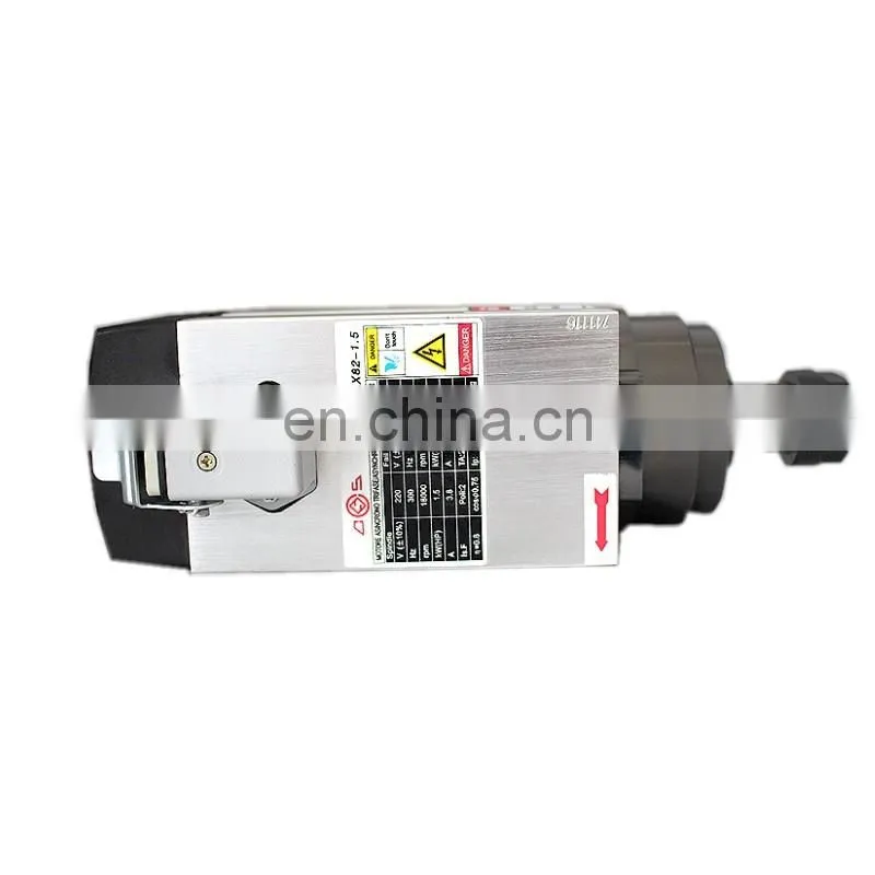 HONGJUN 4pcs Ceramic Bearings 1.5KW square air cooled spindle motor 220V ER20 runout-off 0.01mm