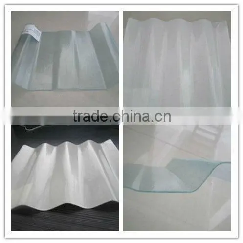 Light weight translucent corrugated FRP roofing sheet