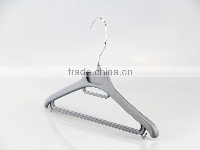 IMY-512 grey wholesale kids plastic hangers with bar