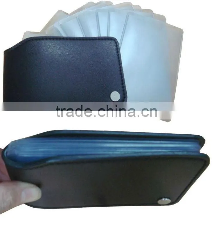 PVC name card holder with sleeves