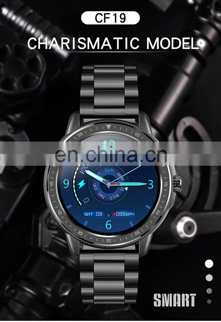 Sanda CF19 Trendy Design Intelligent Men Wrist Watches Waterproof Alarm Luminous Sport Android Smart Watch