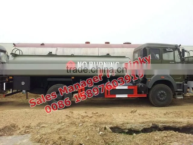 Baotou Beiben Petrol Tanker Truck 20000Liters Fuel Tank Vehicle For Sales