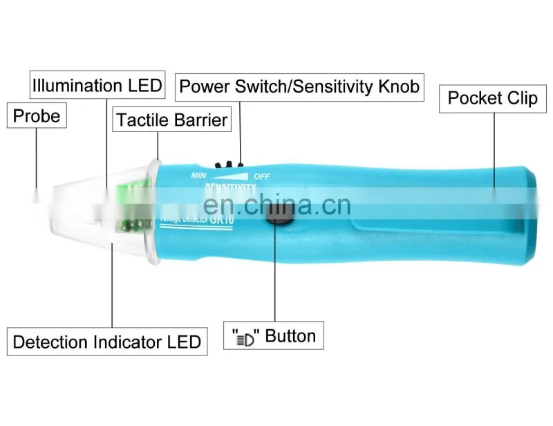 ALL SUN GK16 AC pen Non Contact Voltage Detect 50Hz-400Hz AC 5V-1000V Adjustable Sensitivity
