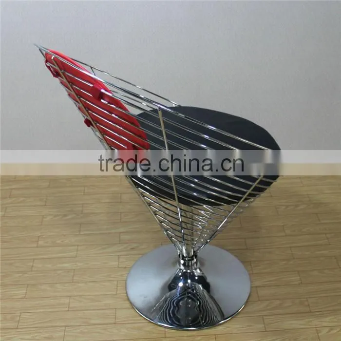 Unique appearance famous design Wire Cone Chair with soft pad replica coffee/dining chair