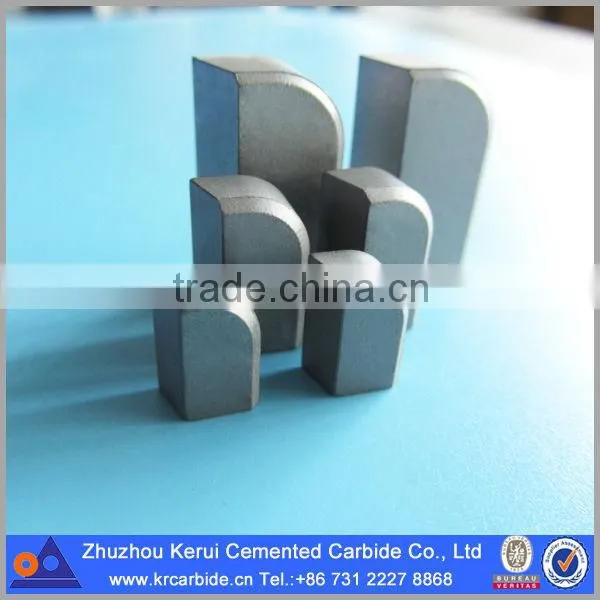 OEM T15K6/T5K10 brazed carbide tips for turning tools with good wear resistance