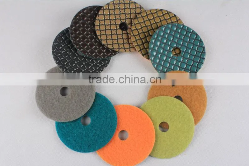 5 step Granite dry polishing pad