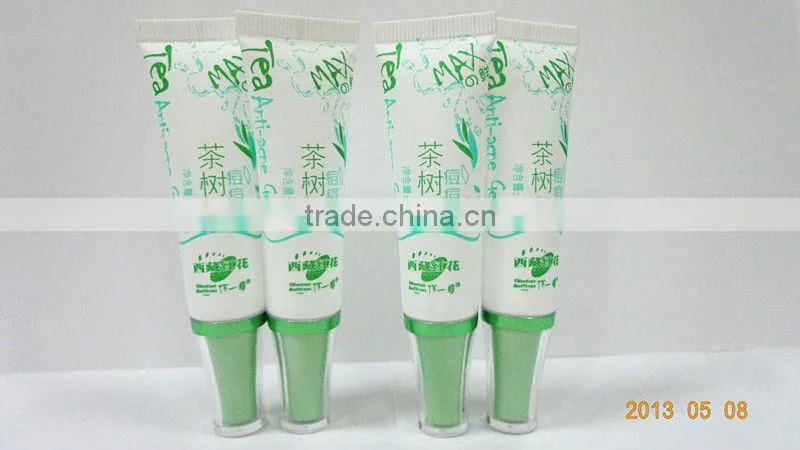 plastic tube for packaging with new style acrylic cap