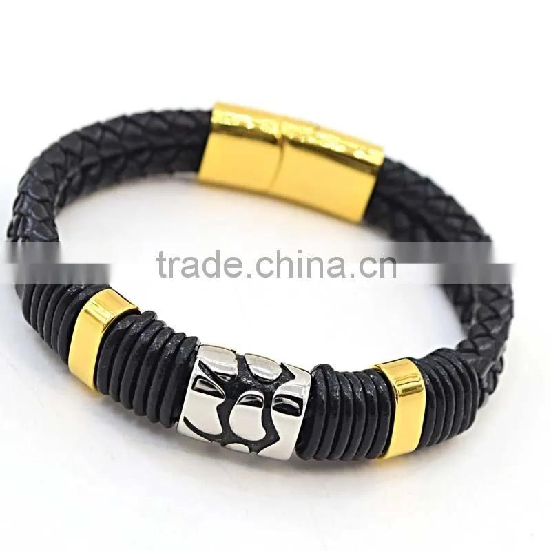 wholesale modern jewelry bracelet gold plated magnet clasp promotional bracelets