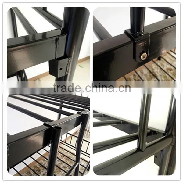 180 KGS Load Capacity metal double decker bunk bed,school domitory steel bunk bed