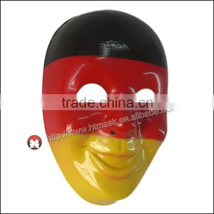 High Quality Halloween Costume Party Funny Smiling Old Man plastic Mask cosplay Germany flag mask