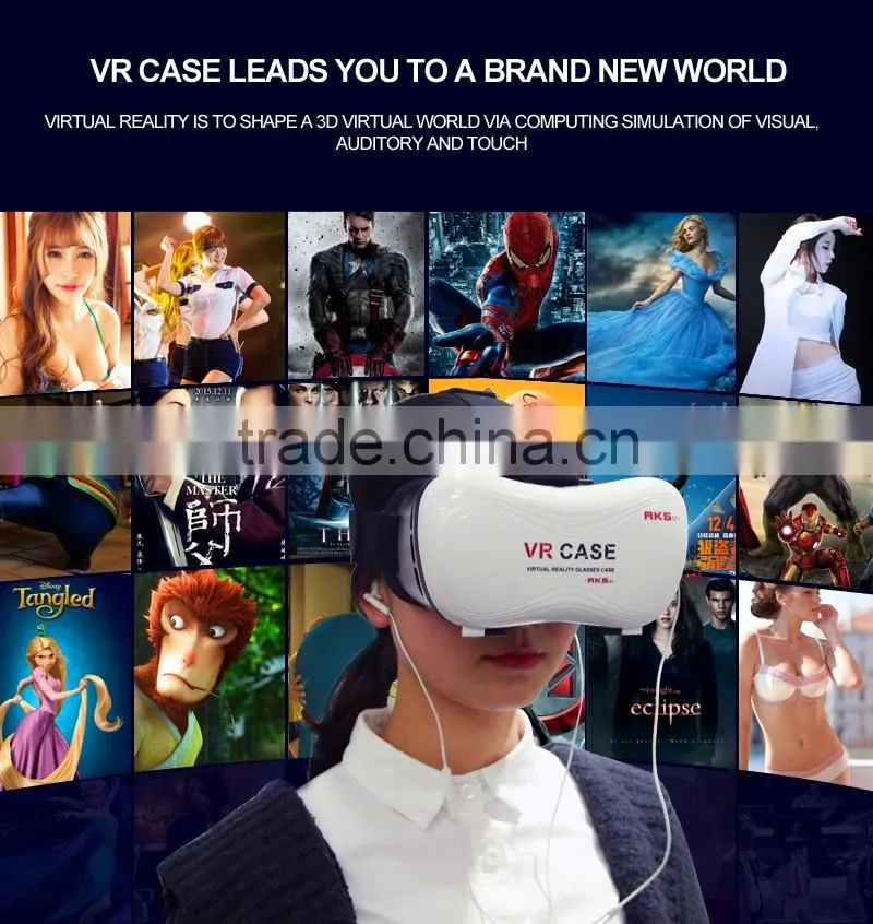 New type vr box 4.0 VR case 5 with a good price is hot selling in 2016