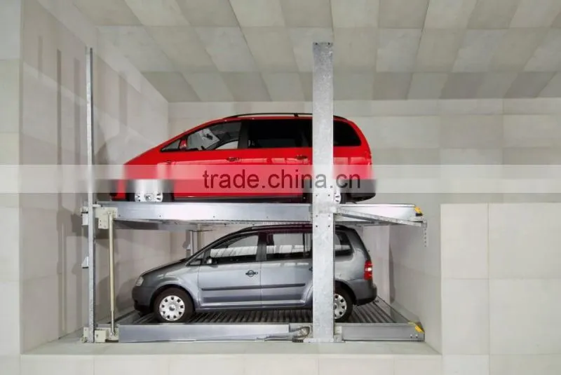 low cost 3levels CE&ISO smart car park lift system for public space