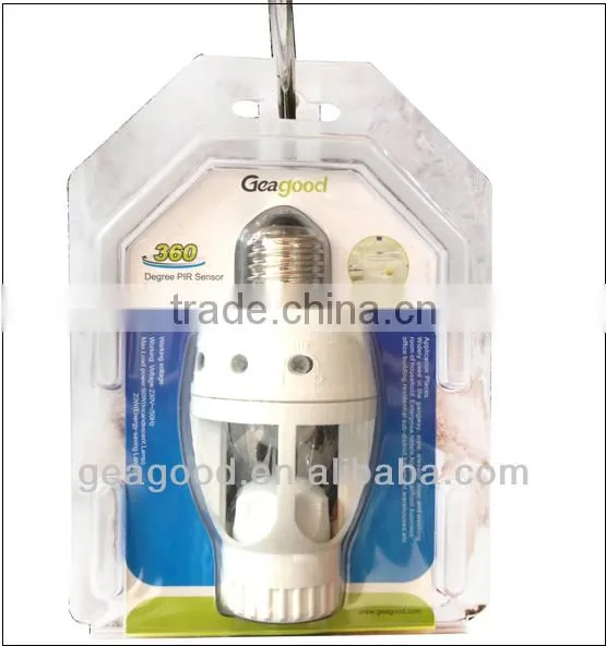 360 degree pir sensor lamp holder