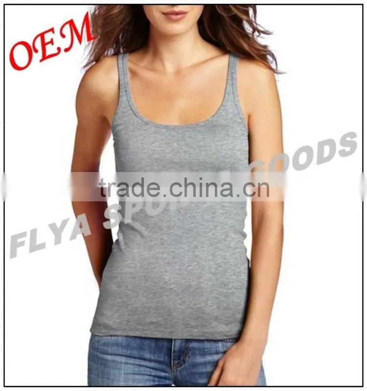 women fashionable wholesale cotton tank top fitness clothing