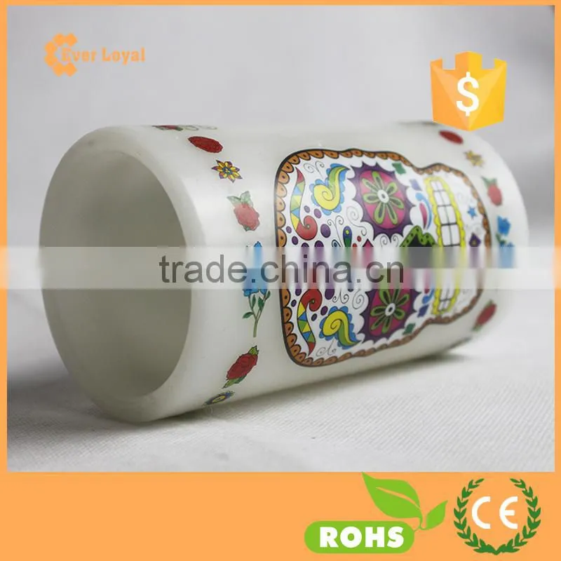Wholesale Candle LED Color Print Candle Skull Windproof Candle LED Light