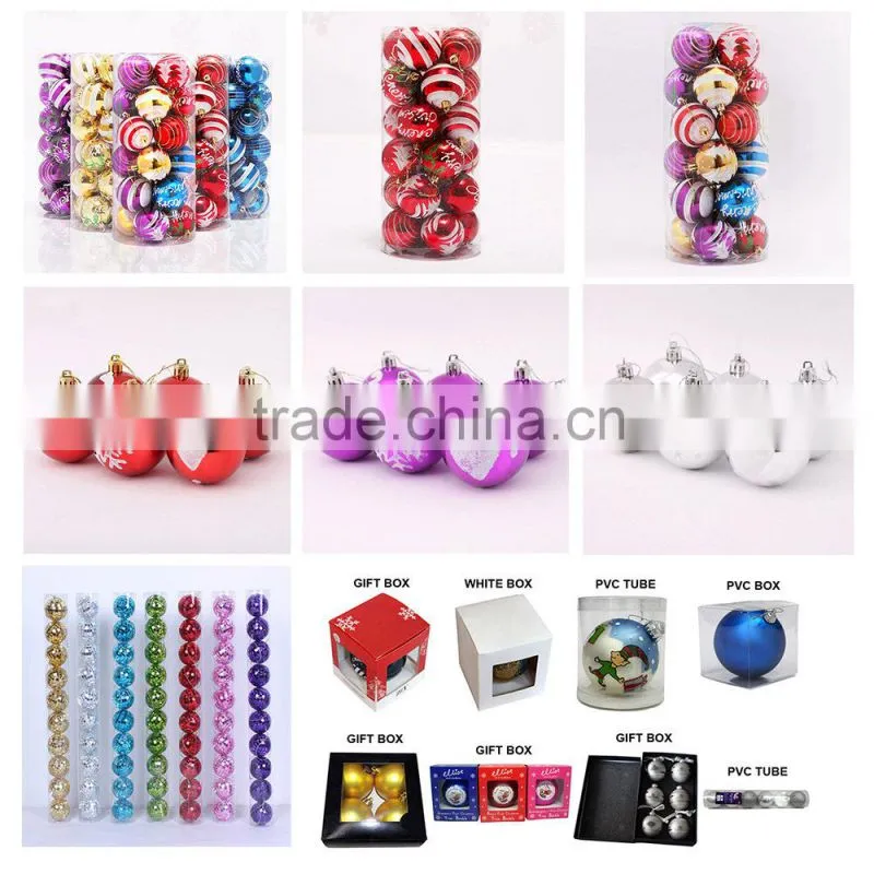Printed plastic christmas ball/xmas ball/christmas decoration