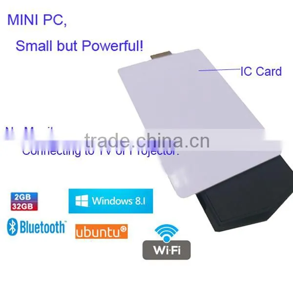 Hot Sell Meegopad T02 Mini PC without Monitor Compute Stick Ultra Smart Mini pc HDMI with 2*USB2.0 48g with Intel Atom BT4.0