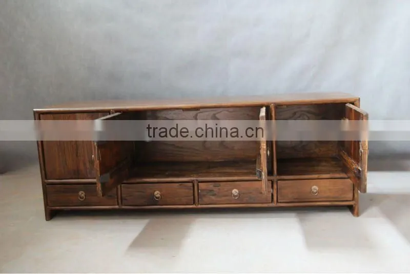 Antique vintage wood furniture tv cabinet