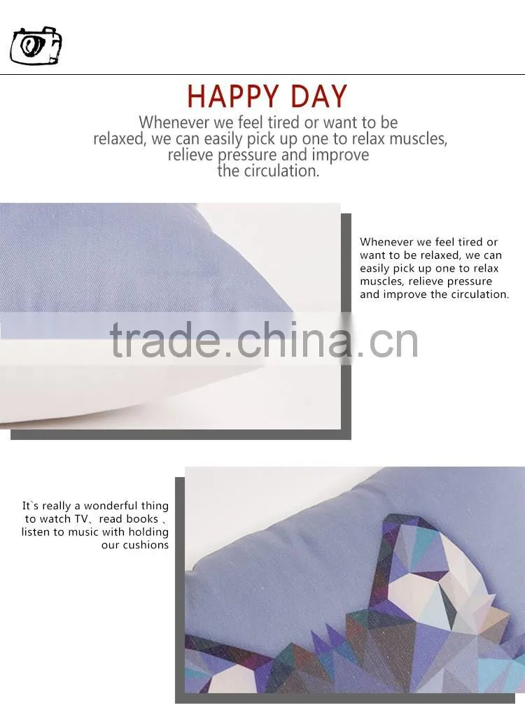 ribbon embroidery cushion covers design with pretty animal head pattern