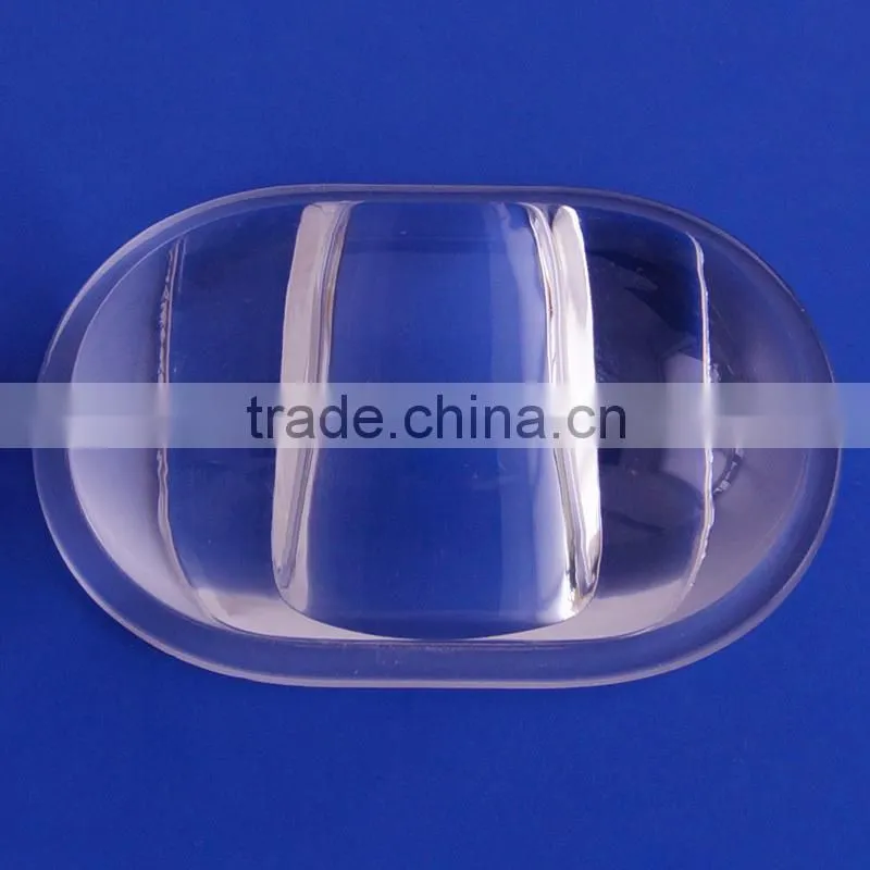 50W COB glass lampshade , Led street light lens