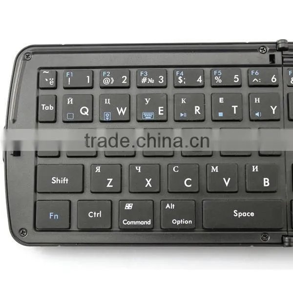 66 Keys Russian Portable Folding Wireless Bluetooth 3.0 Mini Keyboard For Android Smartphone Tablet iPad iPhone