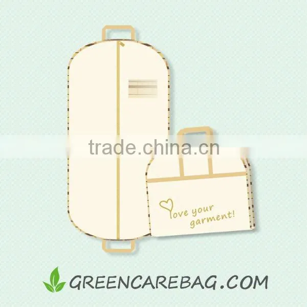 Zippered Non Woven Suit Cover Suit Packing Bag