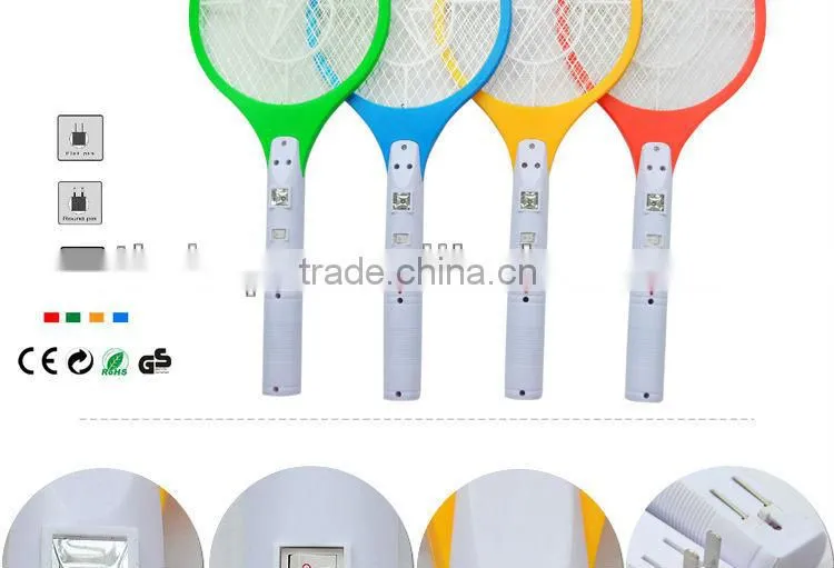 Plastic powerful CE&ROHS ECO-Friendly rechargeable mosquito swatter