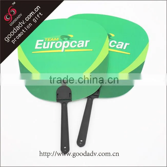 Guangzhou custom plastic products promotional hand fan/plastic fan