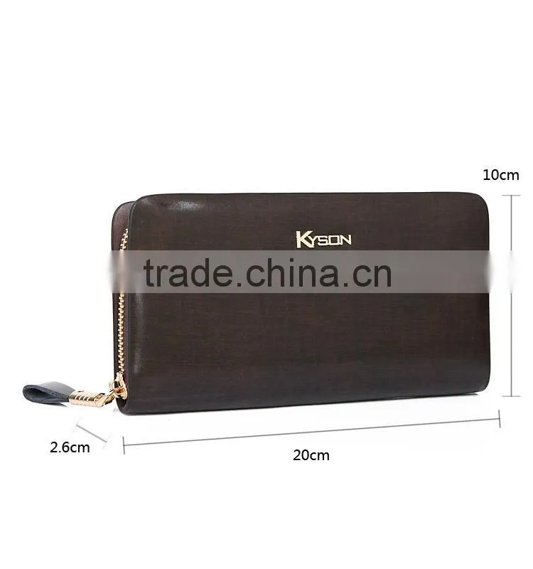 Mens leather clutch bag premium money clip wallet for men