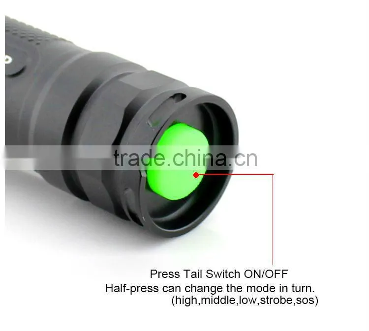 GOREAD Y5 High bright rechargeable XML T6 10W tactical flashlight