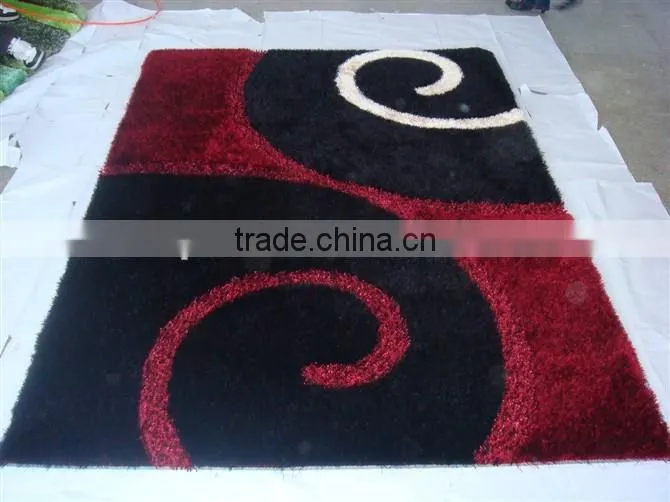 Factory directly sale South Korea Silk Shaggy Rug Bath Mat