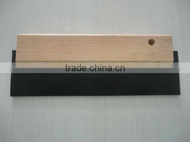 Rubber blade scraper / wooden handle tools