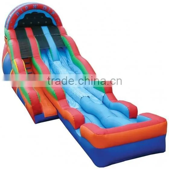 17ft double lane wet n dry inflatable slide for sale