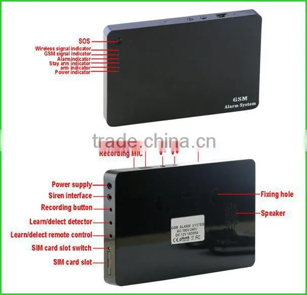 2015 Newest packaging wireless smart gsm safe home alarm with good price smart alarm systems G3 for personal alarms