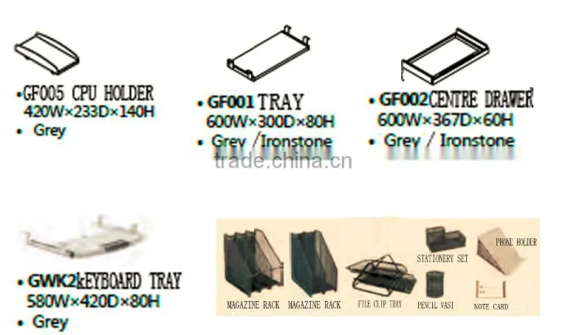 Modern office furniture computer workstations, modern office desk in cheap price
