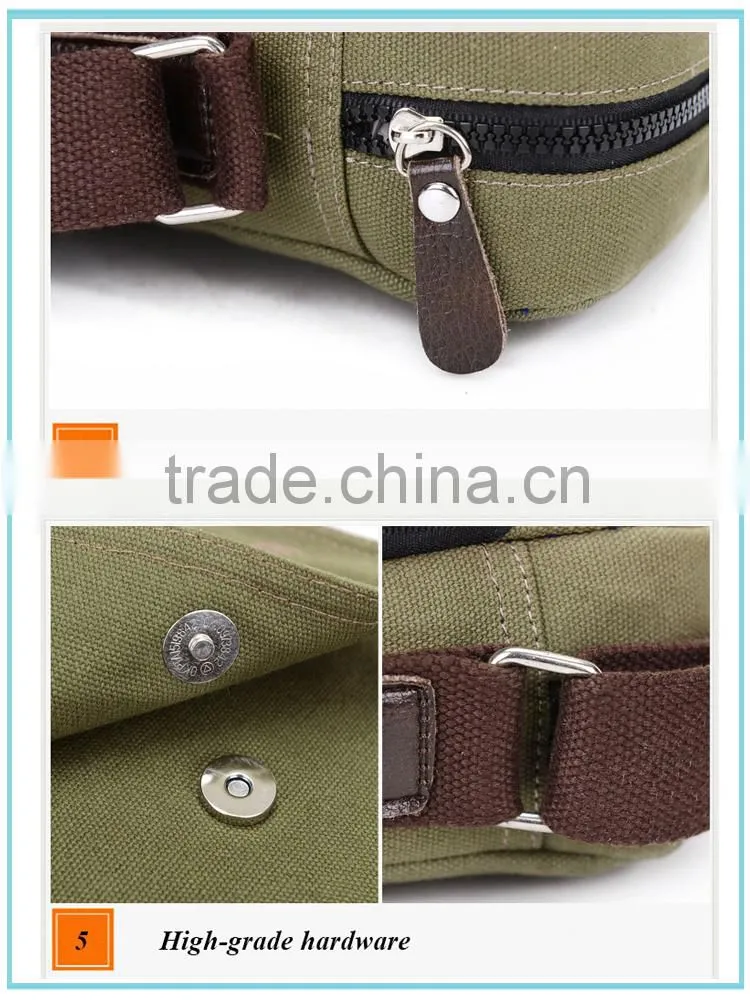 wholesale Canvas messenger bag factory price sale for teens messenger bag