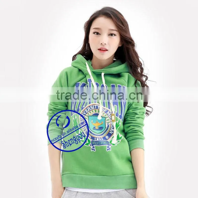 OEM Custom Cotton Women Pullover Hoodie Wholesale China