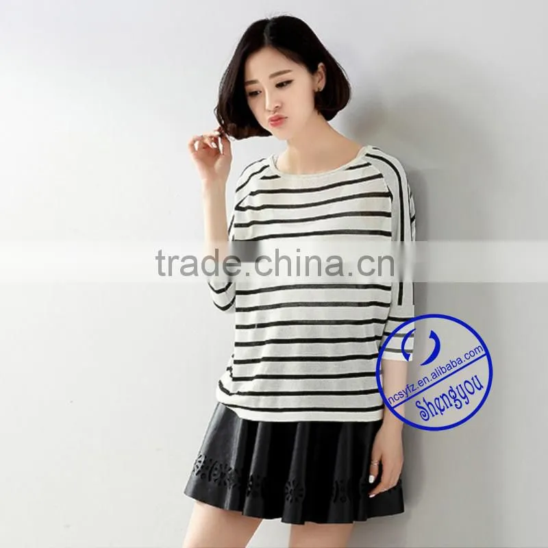 Custom 100 cotton bat sleeve t shirt wholesale China
