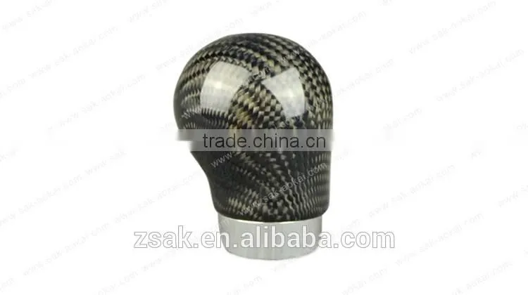 Universal gear manual carbon fiber shift knob leather shifter