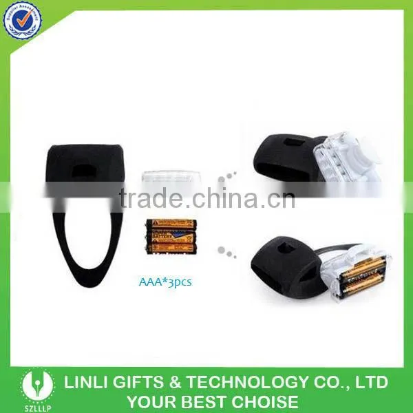5 white 2 red LED bicycle light
