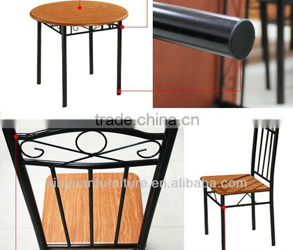 902-2B simple and durable round large wooden dining room table